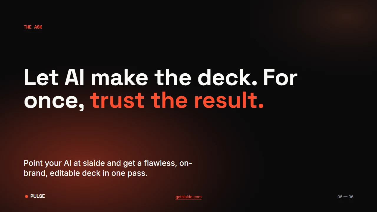 Using AI Agents to Build and Review Slide Decks